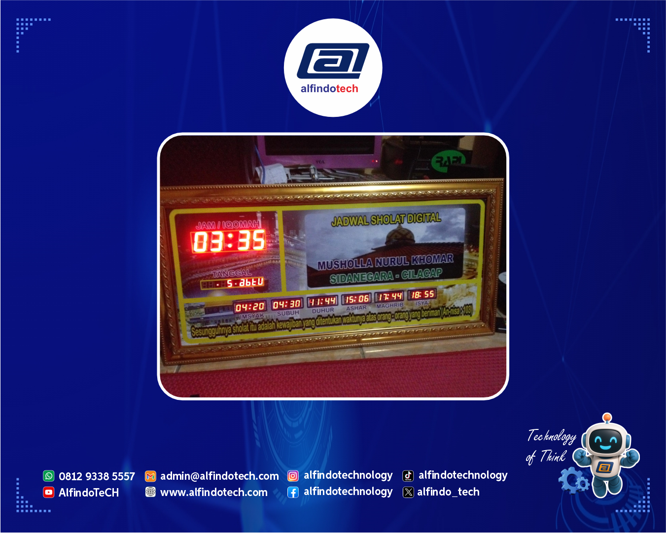 Running Text Jadwal Sholat